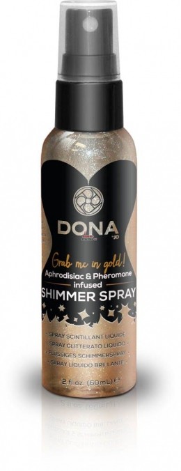 Спрей для тела с блестками - Shimmer Spray Gold, 60 мл