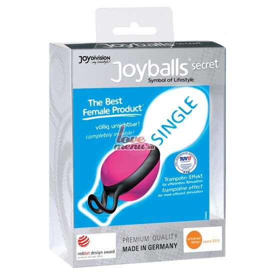 Вагинальный шарик - Joyballs Secret Single, розовый - 1