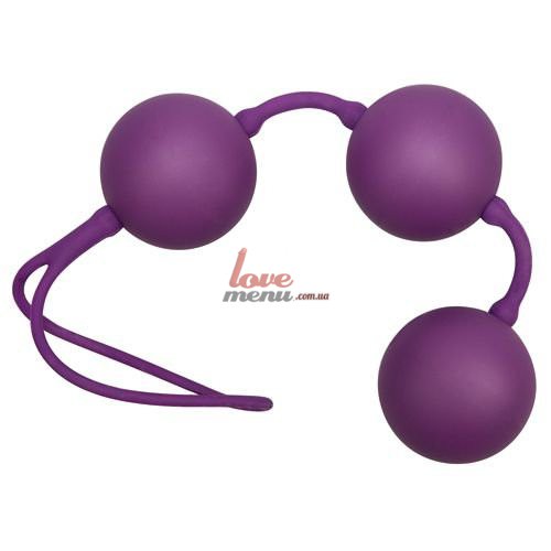 Вагинальные шарики - Velvet Balls,  фиолетовые - 1