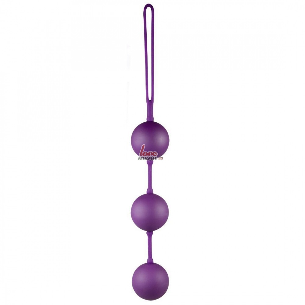Вагинальные шарики - Velvet Balls,  фиолетовые - 2690