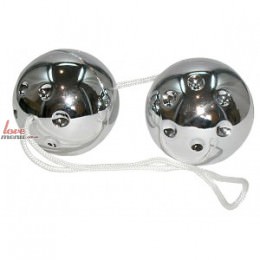 Вагинальные шарики - Duotone balls, Silver