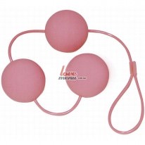 Вагинальные шарики розового цвета из бархата