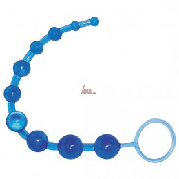 Анальная цепочка шариков - Oriental, голубая