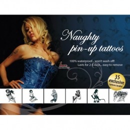 Временные татуировки - Naughty Pin-Up, 35 шт.