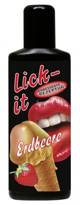 Оральный лубрикант - Lick-It, со вкусом клубники
