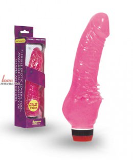 Вибратор - Jelly pink, Right size