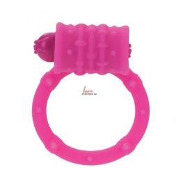 Стимулирующее кольцо с вибро-моторчиком розовое - Posh