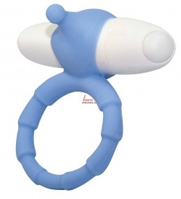 Эрекционное кольцо - Smile Loop, голубое