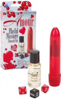 Подарочный секс-набор - Amour Playful Massager Romance Kit