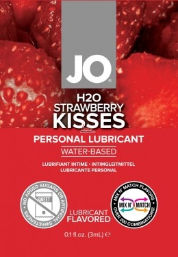 Лубрикант с ароматом - H2O Strawberry Kiss, 3 мл