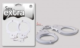 Металлические наручники Sex Extra Metal Cuffs белые